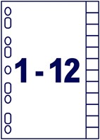 Tabbladen Avery Indexmaker 9-gaats 12-delig wit-2