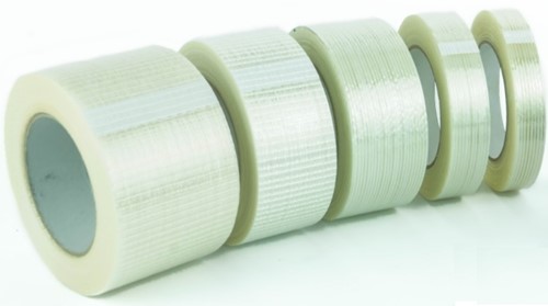 Verpakkingstape 50mmx50m transparant lengte versterkt PE