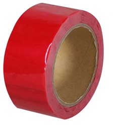 Verpakkingstape security 50mmx50m rood
