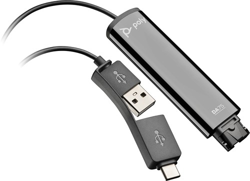 HP Poly DA75 USB naar QD adapter