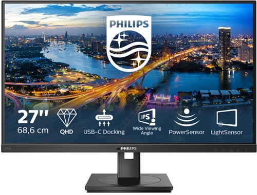 Philips 276B1/00 computer monitor 68,6 cm (27") 2560 x 1440 Pixels Full HD LED Zwart