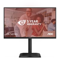 AOC E4 24E4CV computer monitor 60,5 cm (23.8") 1920 x 1080 Pixels Full HD LED Zwart