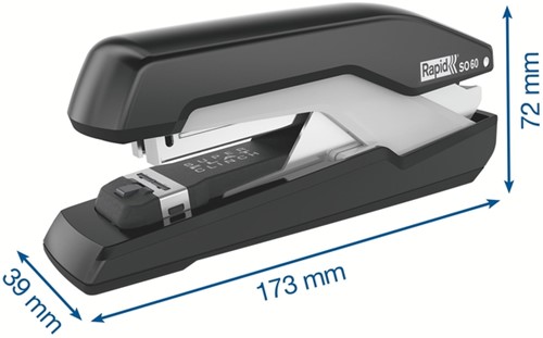 Nietmachine Rapid SO60 Fullstrip 60 vel 24/8 zwart/grijs-2