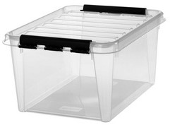 Opbergbox Smartstore 31 liter 500x390x260mm transparant/zwart