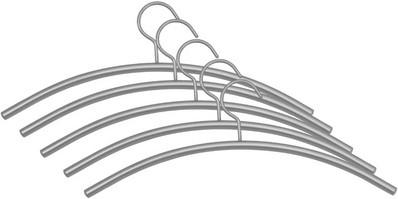 Kledinghanger Kerkman aluminium zilver