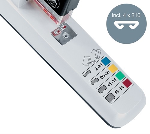 Nietmachine Leitz Heavy Duty 80 vel zilver-6