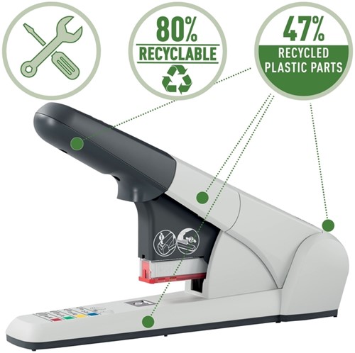 Nietmachine Leitz Heavy Duty 80 vel zilver-19