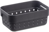 Opbergmand NHG 78x118x50mm gerecycled plastic zwart