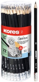 Potlood  Kores Grafitos driehoekig HB 72 potloden 