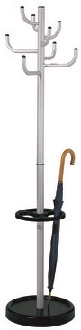 Kapstok Kerkmann Sierra staand Alu-zilver/zwart