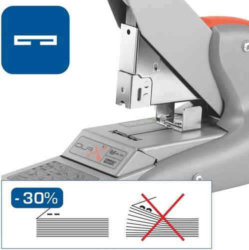 Nietmachine Rapid Supreme duax heavy duty 170 vel zilver/oranje-2