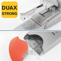 Nietmachine Rapid Supreme duax heavy duty 170 vel zilver/oranje-3