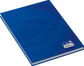 Notitieboek A4 hard cover blauw 96vel lijn-2