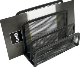 Brievenstandaard Helit 3-vaks "the mail network' zwart -2