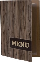 Menukaart Securit Design Wood A4