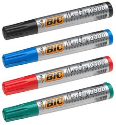 Viltstift Bic 2300 ecolutions schuin medium doos à 4 stuks-2