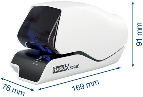 Nietmachine Rapid Supreme contactloos elektrisch 5025e 25 vel wit-10