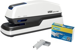 Nietmachine elektrisch Rapid Optima Grip 20vel wit/zwart