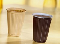 Beker Starpack 180ml kunstof 100 stuks bruin wit-2