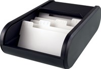 Visitekaartenbak Helit ca 300 visitekaartjes zwart