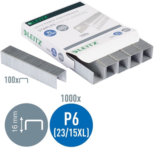 Nieten Leitz P6 23/15XL 1000 stuks-4