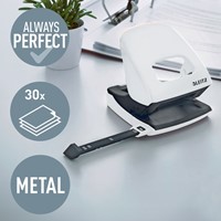 Perforator Leitz WOW 5008 NeXXt metaal 30 vel wit-1