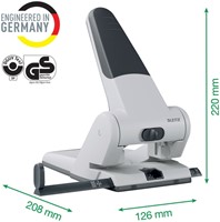 Perforator Leitz 5180 heavy duty 65 vel zilver-3