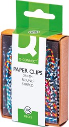 Paperclip Q-Connect 28mm assorti 100stuks