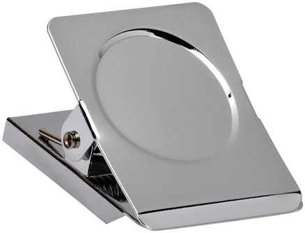 Papierklem MAUL magnetisch vierkant 40mm capaciteit 25mm zilver (OUTLET op=op)