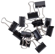 Papierklem MAUL 213 foldback 16mm zwart 12 stuks-2