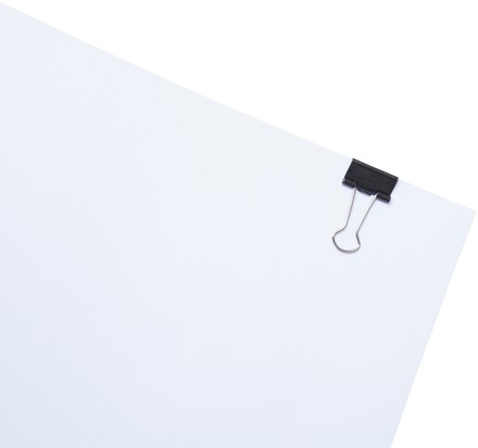 Papierklem MAUL 213 foldback 19mm zwart 12 stuks-3