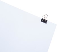 Papierklem MAUL 213 foldback 19mm zwart 12 stuks-1