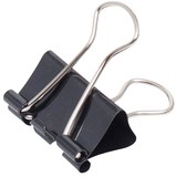Papierklem MAUL 213 Foldback 25mm zwart 12 stuks-2