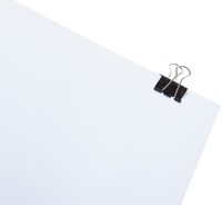 Papierklem MAUL 213 Foldback 25mm zwart 12 stuks-1