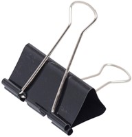 Papierklem MAUL 213 foldback 50mm zwart 12 stuks-2