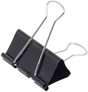Papierklem MAUL 213 foldback 50mm zwart 12 stuks-2