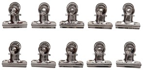 Papierklem MAUL Bulldog 30mm capaciteit 10mm zilver 10 stuks-4