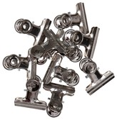 Papierklem MAUL Bulldog 30mm capaciteit 10mm zilver 10 stuks-5