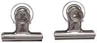 Papierklem MAUL Bulldog met magneet 52mm capaciteit 20mm zilver 2 stuks (OUTLET op=op)-6