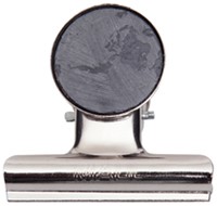 Papierklem MAUL Bulldog met magneet 52mm capaciteit 20mm zilver 2 stuks (OUTLET op=op)-2