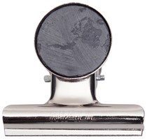 Papierklem MAUL Bulldog met magneet 52mm capaciteit 20mm zilver 2 stuks (OUTLET op=op)-2
