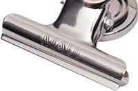 Papierklem MAUL Bulldog met magneet 52mm zilver 2 stuks-1