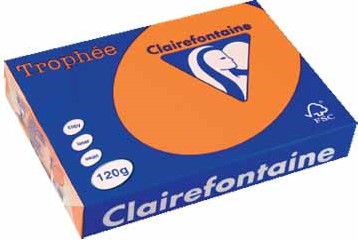 Kopieerpapier Trophee 1205 A4 120gr oranje 250vel