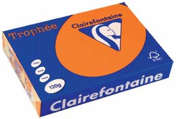 Kopieerpapier Trophee 1763 A4 120gr fel oranje 250vel