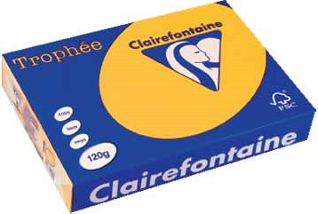 Kopieerpapier Trophee 1257 A4 120gr zonnebloemgeel 250vel