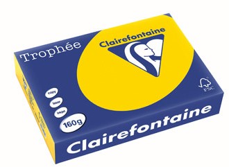 Kopieerpapier Trophee 1103 A4 160gr goudgeel 250vel