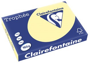 Kopieerpapier Trophee 2640 A3 160gr geel 250vel