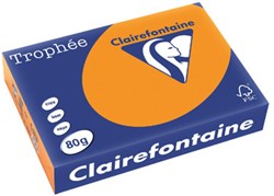 Kopieerpapier Trophee 2978 A4 80gr fluor oranje 500vel