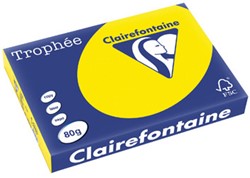 Kopieerpapier Trophee 2884 A3 80gr fluor geel 500vel