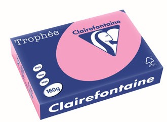 Kopieerpapier Trophee 1013 A4 160gr fel roze 250vel